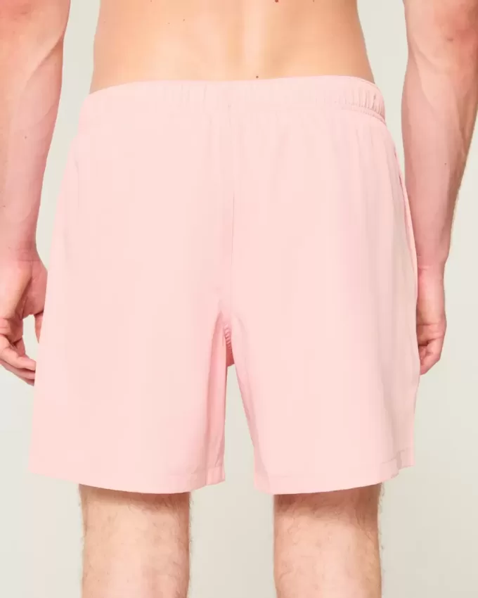 Volley-Badehose mit Hawaii-Grafik bis zur Mitte des Oberschenkels Volley-Badehose mit Hawaii-Grafik bis zur Mitte des Oberschenkels