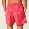 Volley-Badehose mit Stickerei bis zur Mitte des Oberschenkels Volley-Badehose mit Stickerei bis zur Mitte des Oberschenkels