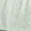 Volley-Badehose mit Stickerei bis zur Mitte des Oberschenkels Volley-Badehose mit Stickerei bis zur Mitte des Oberschenkels