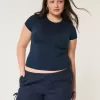 Weiche Shorts aus Leinenmischung mit seitlicher Schleife