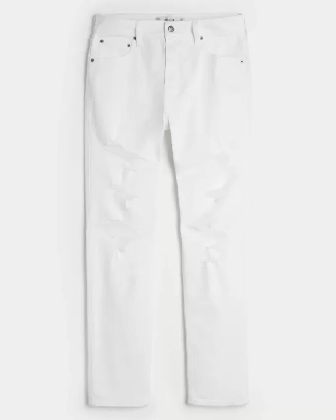 Weiße, sportliche Röhrenjeans Weiße, sportliche Röhrenjeans