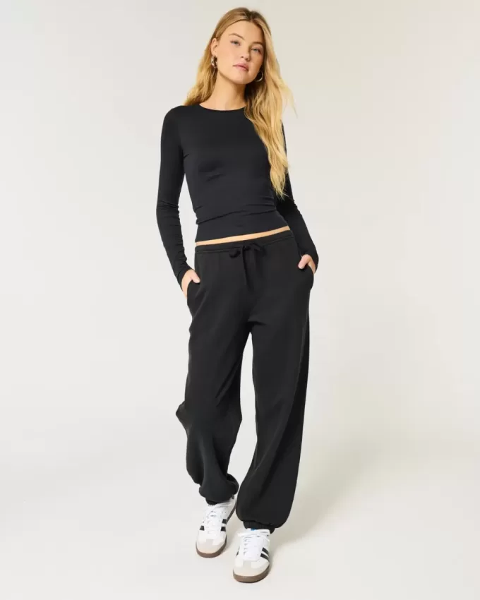 Weite Fleece-Jogginghose Weite Fleece-Jogginghose