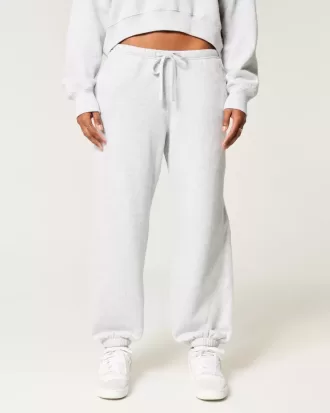 Weite Fleece-Jogginghose