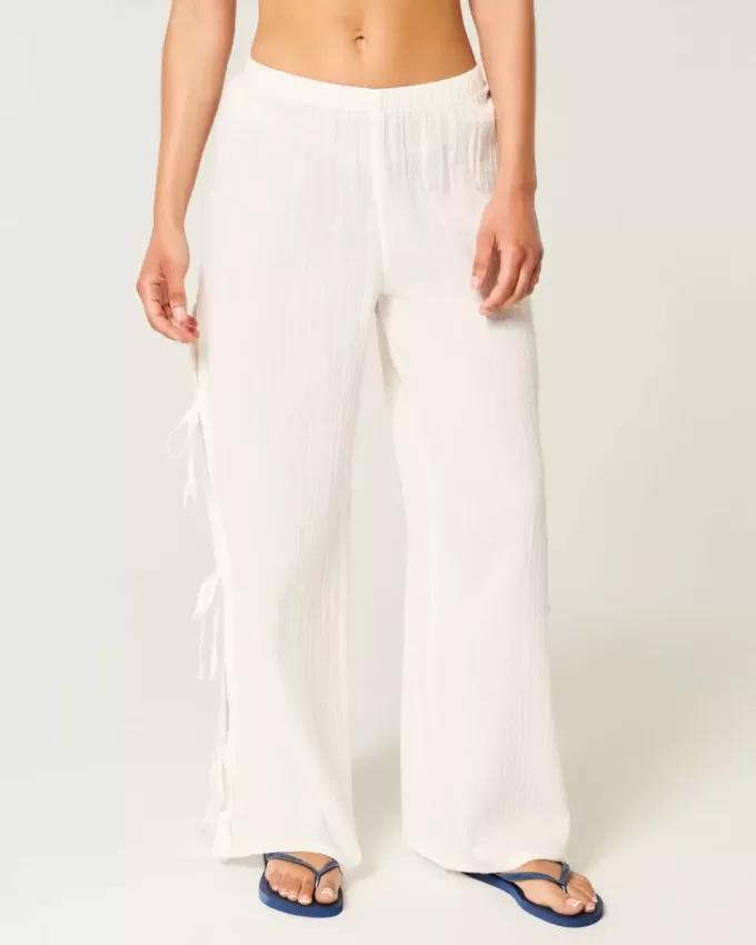 Weite Hose aus Gaze Weite Hose aus Gaze