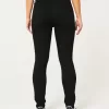 Zerrissene schwarze Super Skinny Jeans mit hohem Bund Zerrissene schwarze Super Skinny Jeans mit hohem Bund